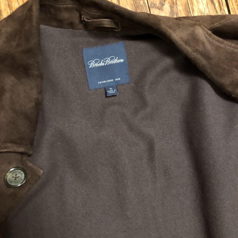 Brooks Brothers Lamb Suede Coat - Picture 7 of 9